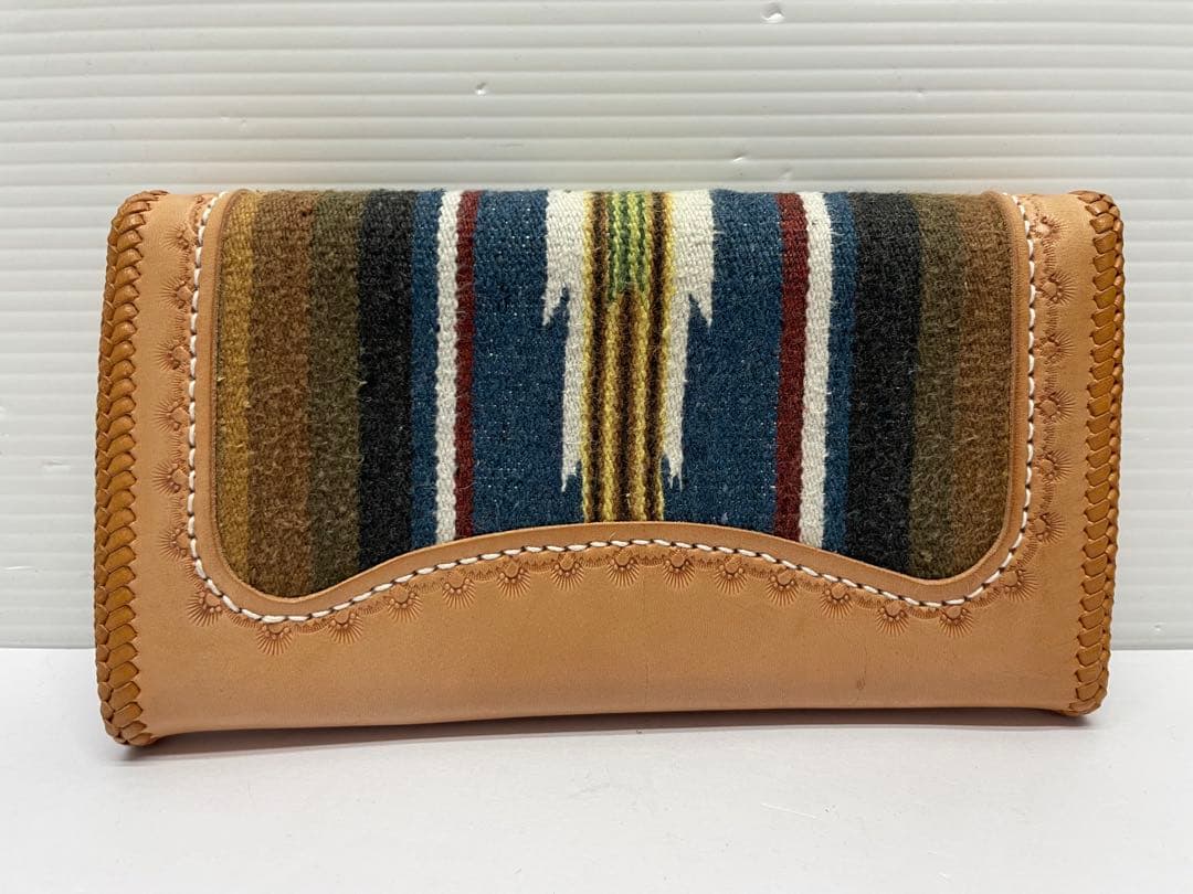 146★cooone セラーペ ラグ ウォレット レザー 長財布