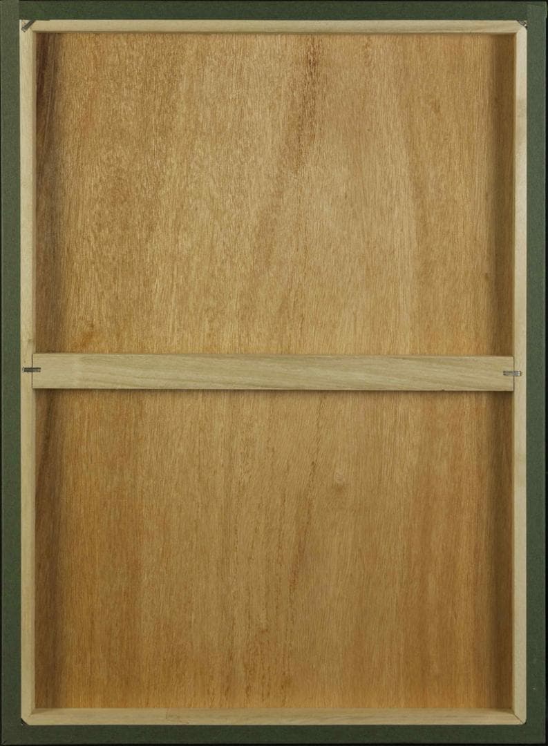 池田蕉園　日本画　肉筆『夕くれ』表サイン(印譜)　P8号　額装　b735