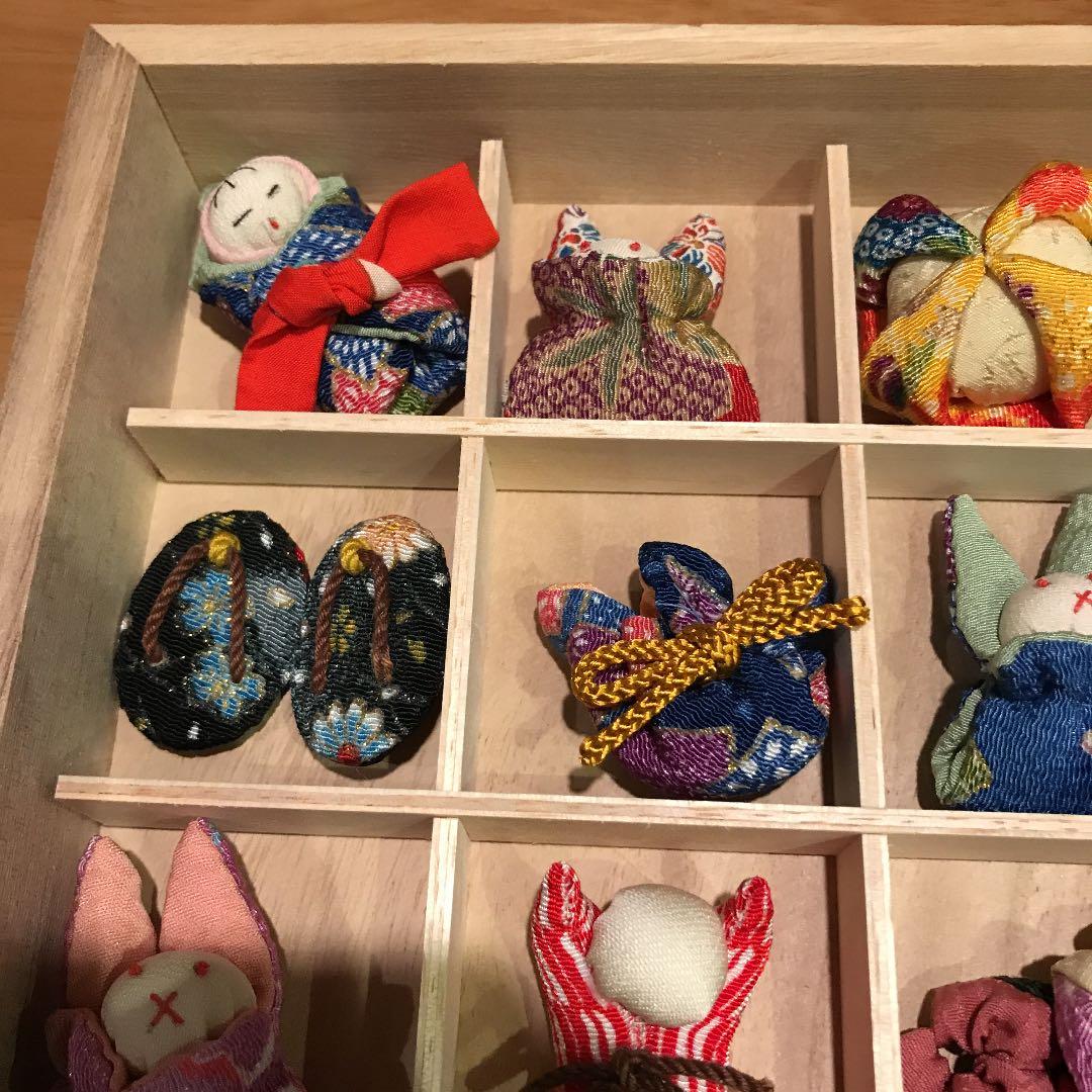 ちりめん細工　詰め合わせ　箱付き