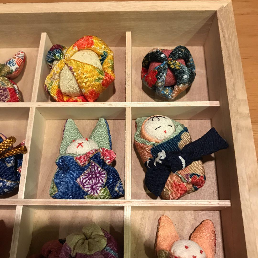 ちりめん細工　詰め合わせ　箱付き