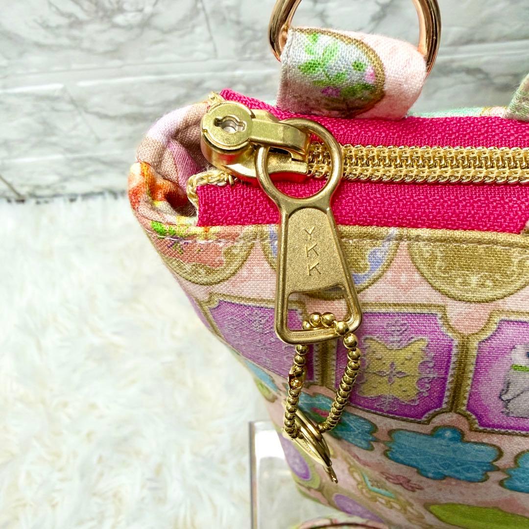 【新品】22fabric がま口　バッグ　2WAY ハンドメイド　ユキエモン