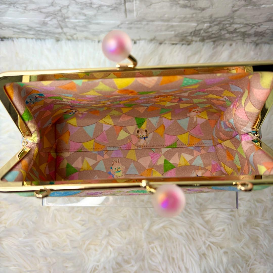 【新品】22fabric がま口　バッグ　2WAY ハンドメイド　ユキエモン