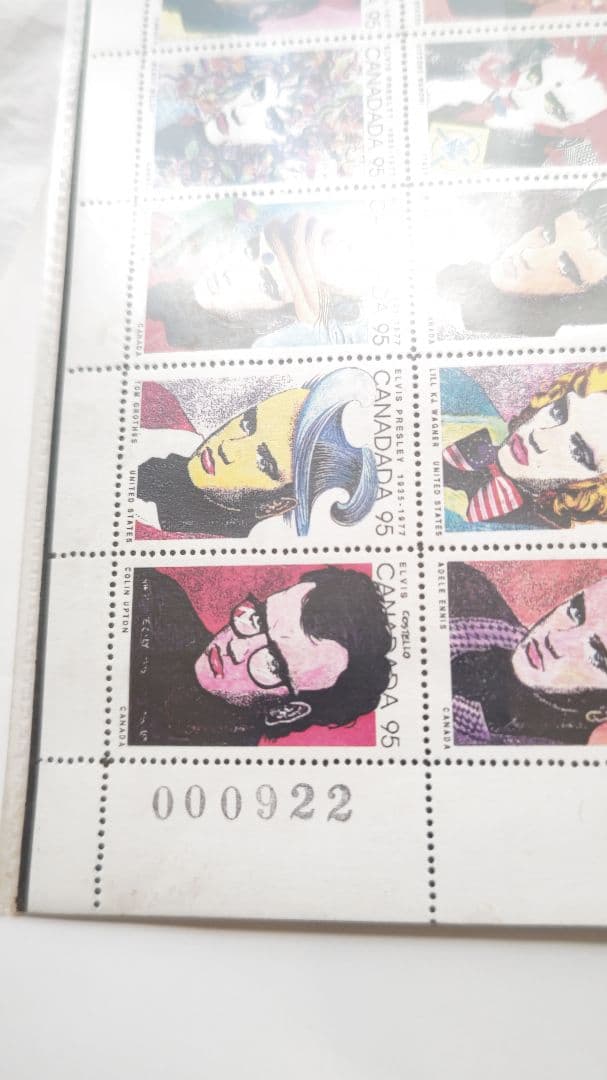 ア－ト切手(エルビスプレスリ－)