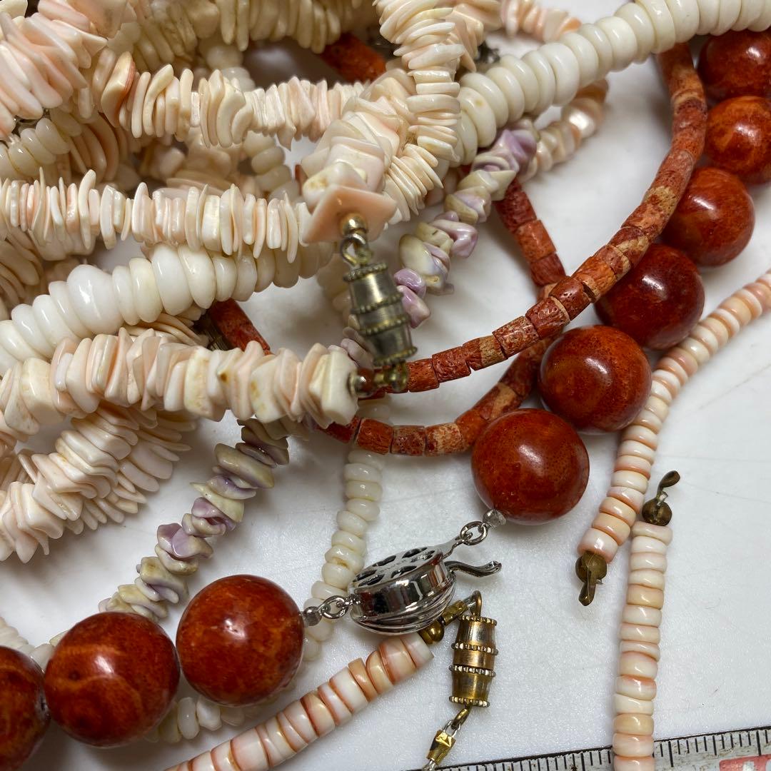 珊瑚アクセサリーなど色々 東キ8-0207ア㊱