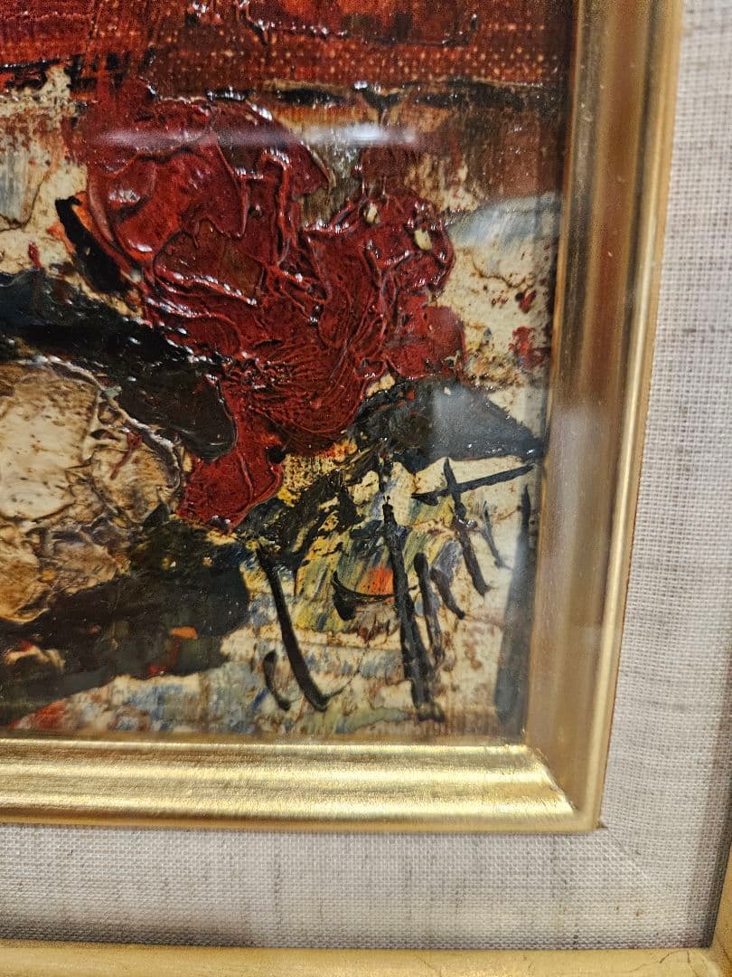 アンリ・ダンティ Henri d'Anty「花」油彩 3号 傑作 セザヌ賞受賞