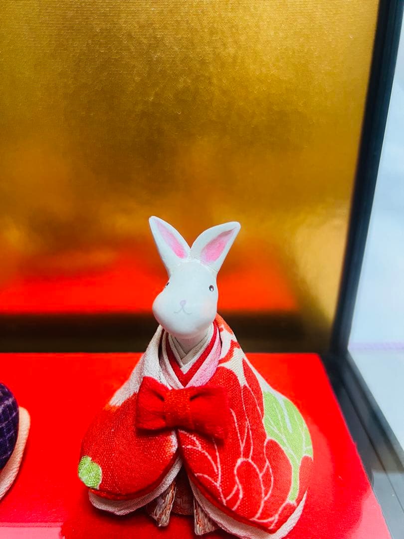 うさぎのお雛様 兎　動物　雛人形 時代物