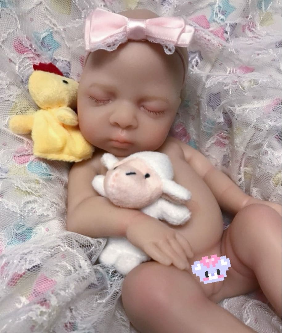 フルシリコン リボーンドール　ねんねちゃん