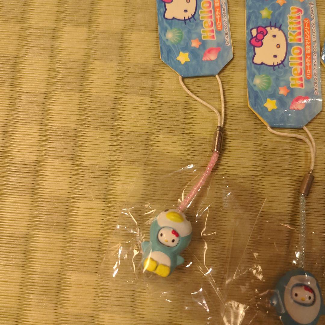 Sanrio ハローキティ 変身マリンシリーズ 根付ストラップ 平成レトロ