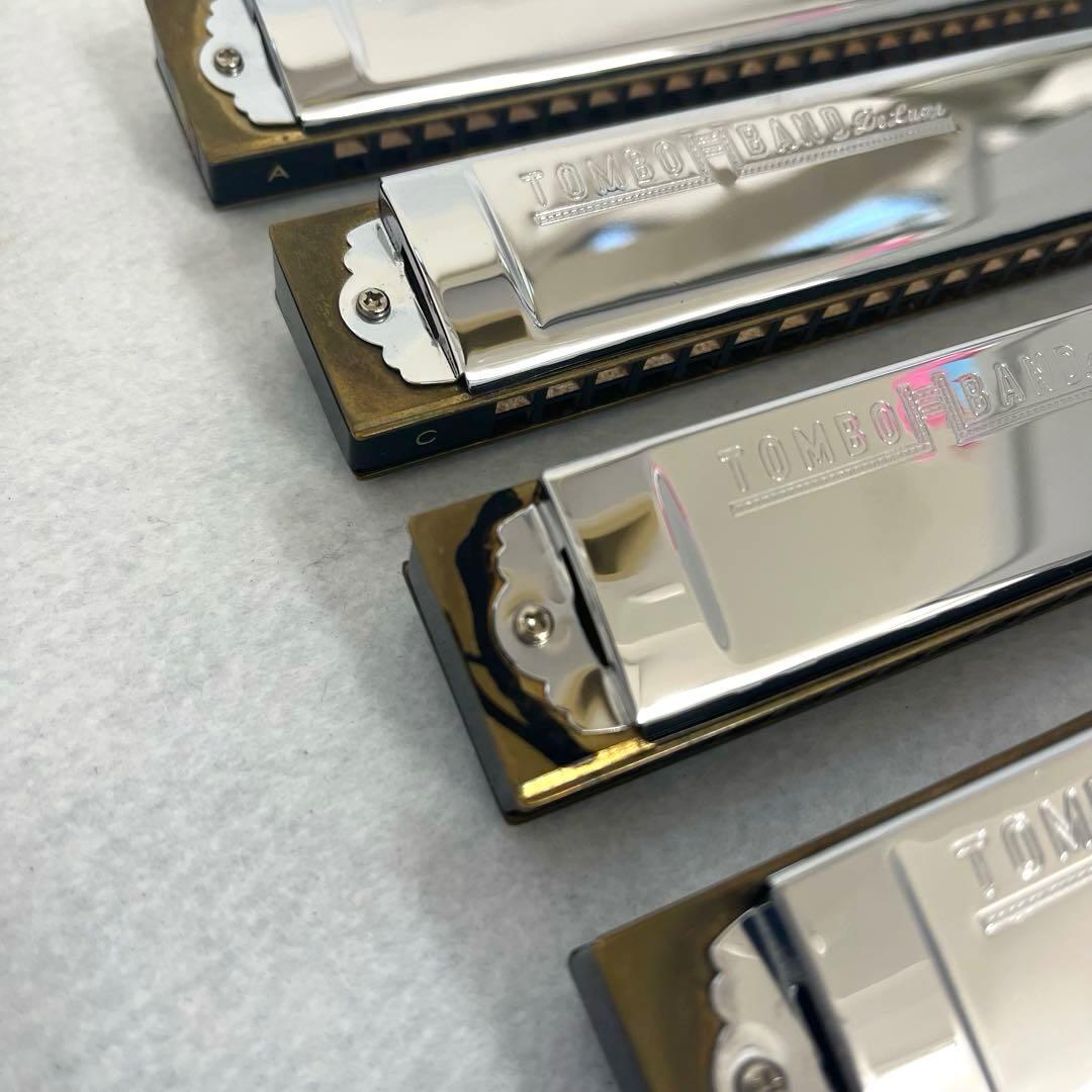 ⭐️TOMBO ハーモニカ 4本セット ケース付き