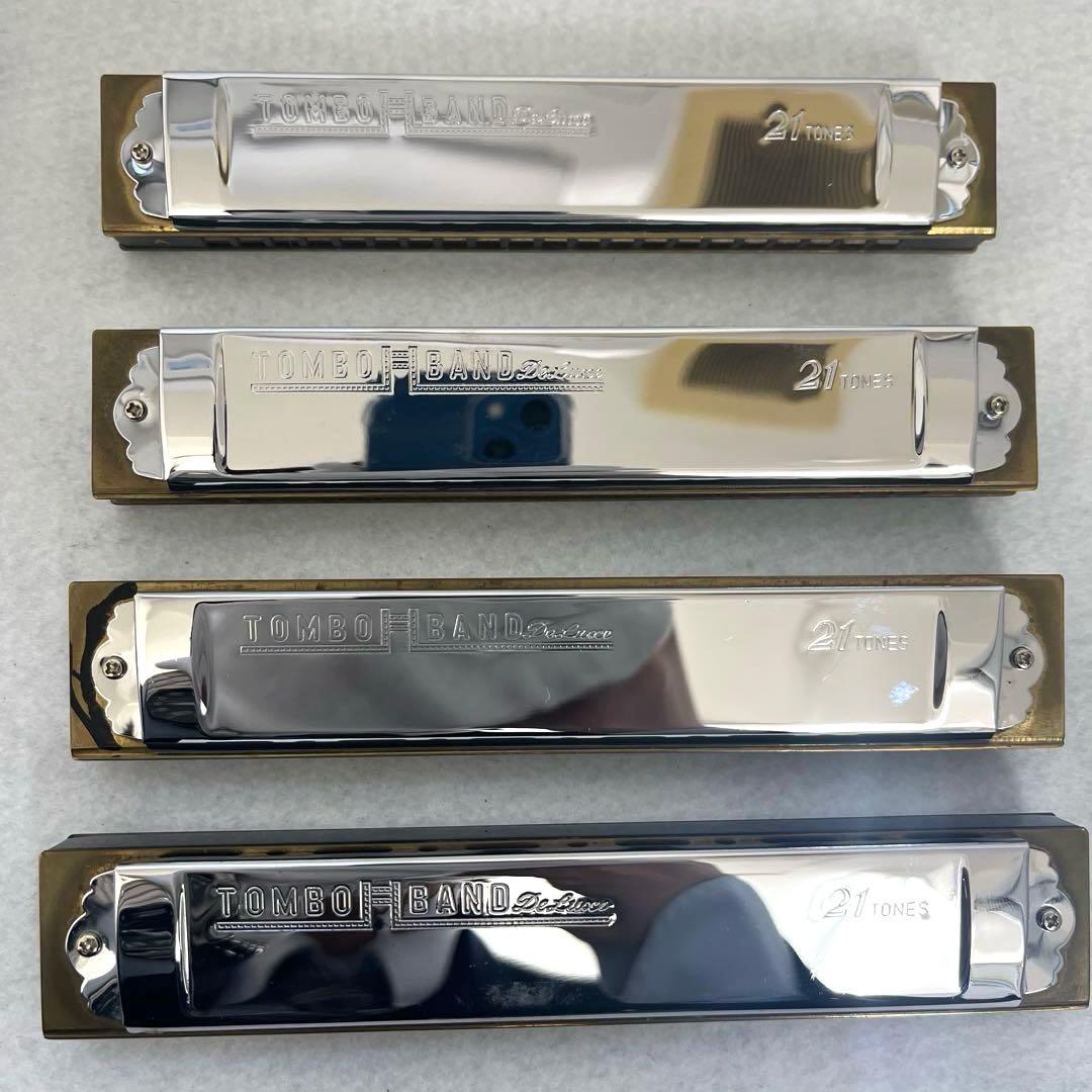 ⭐️TOMBO ハーモニカ 4本セット ケース付き