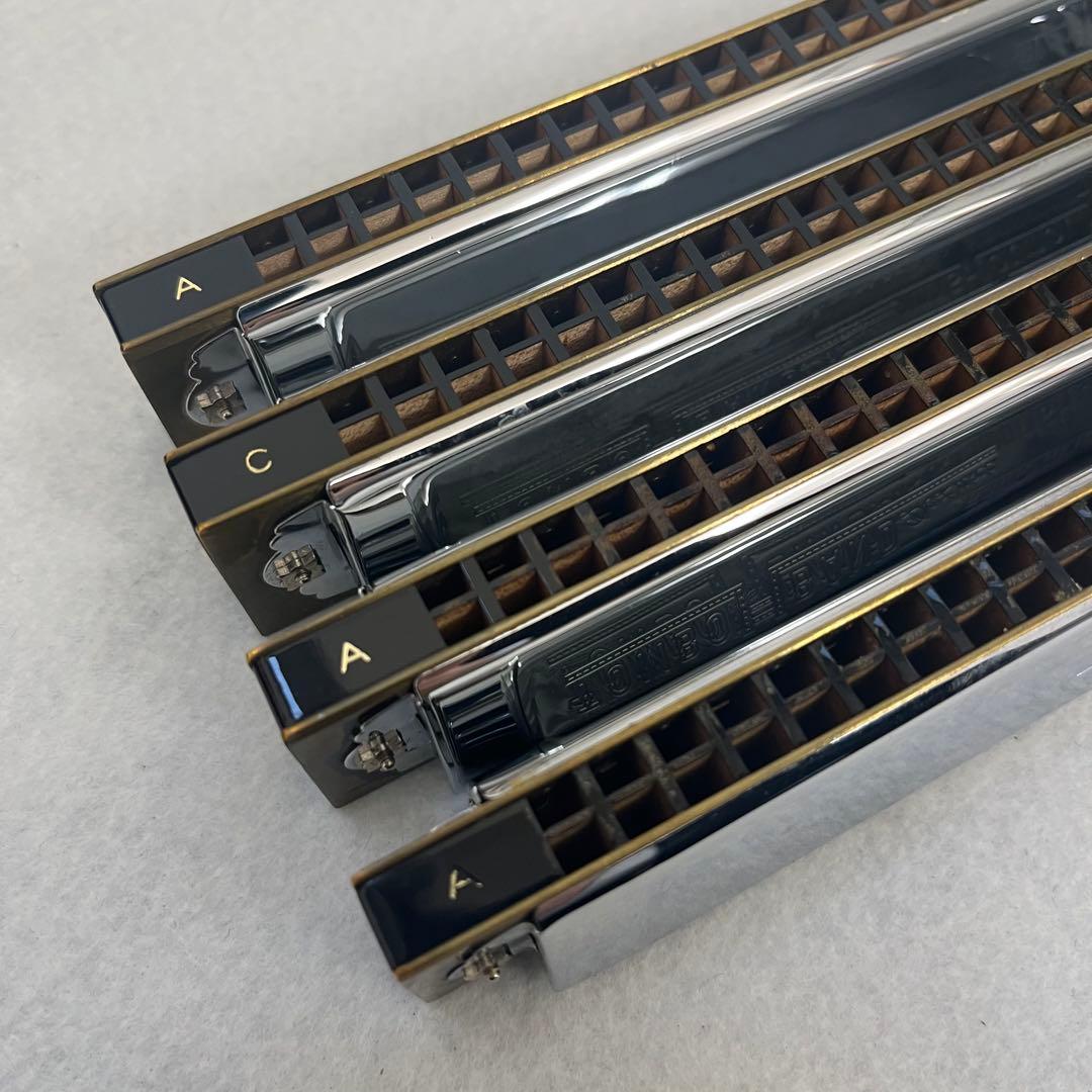 ⭐️TOMBO ハーモニカ 4本セット ケース付き