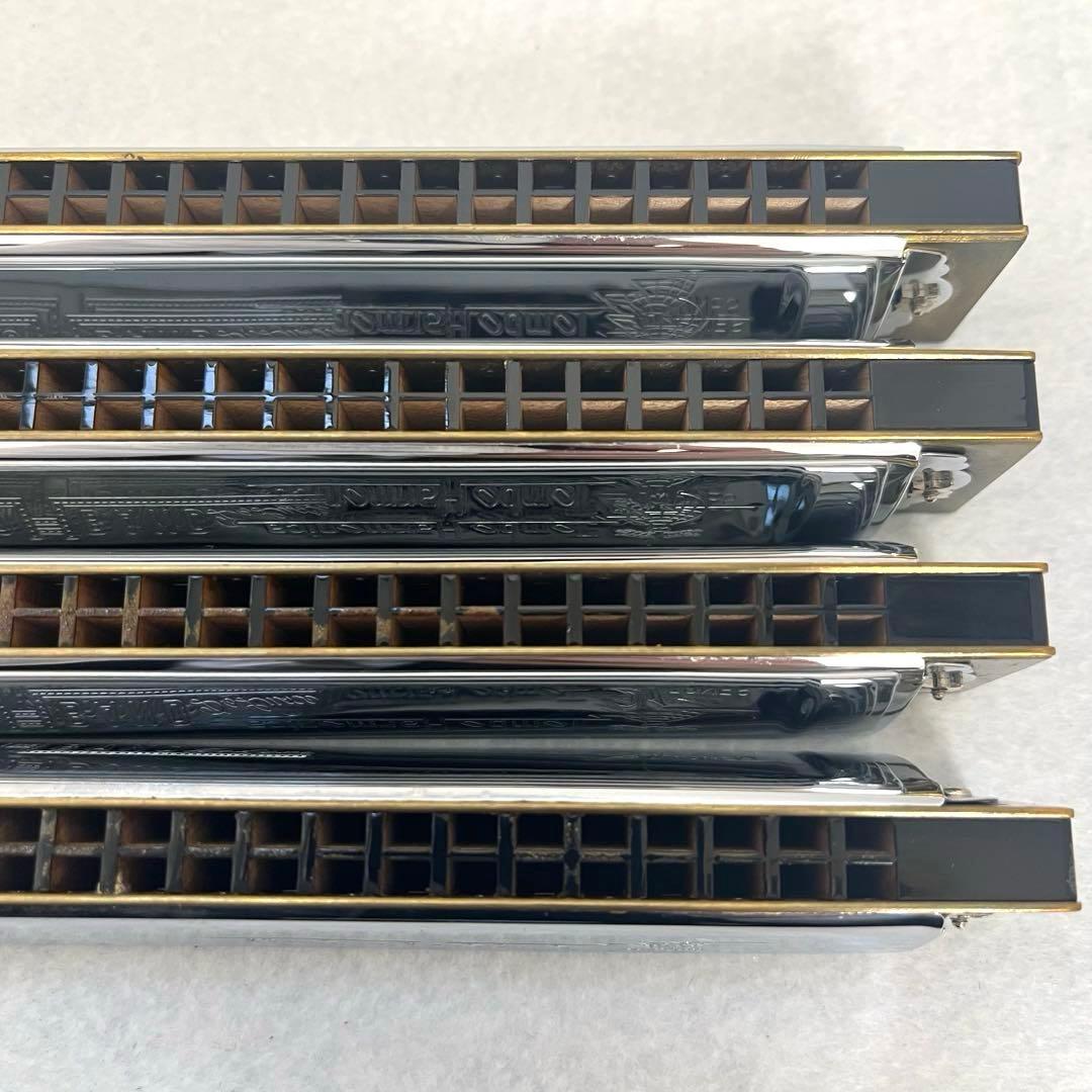 ⭐️TOMBO ハーモニカ 4本セット ケース付き