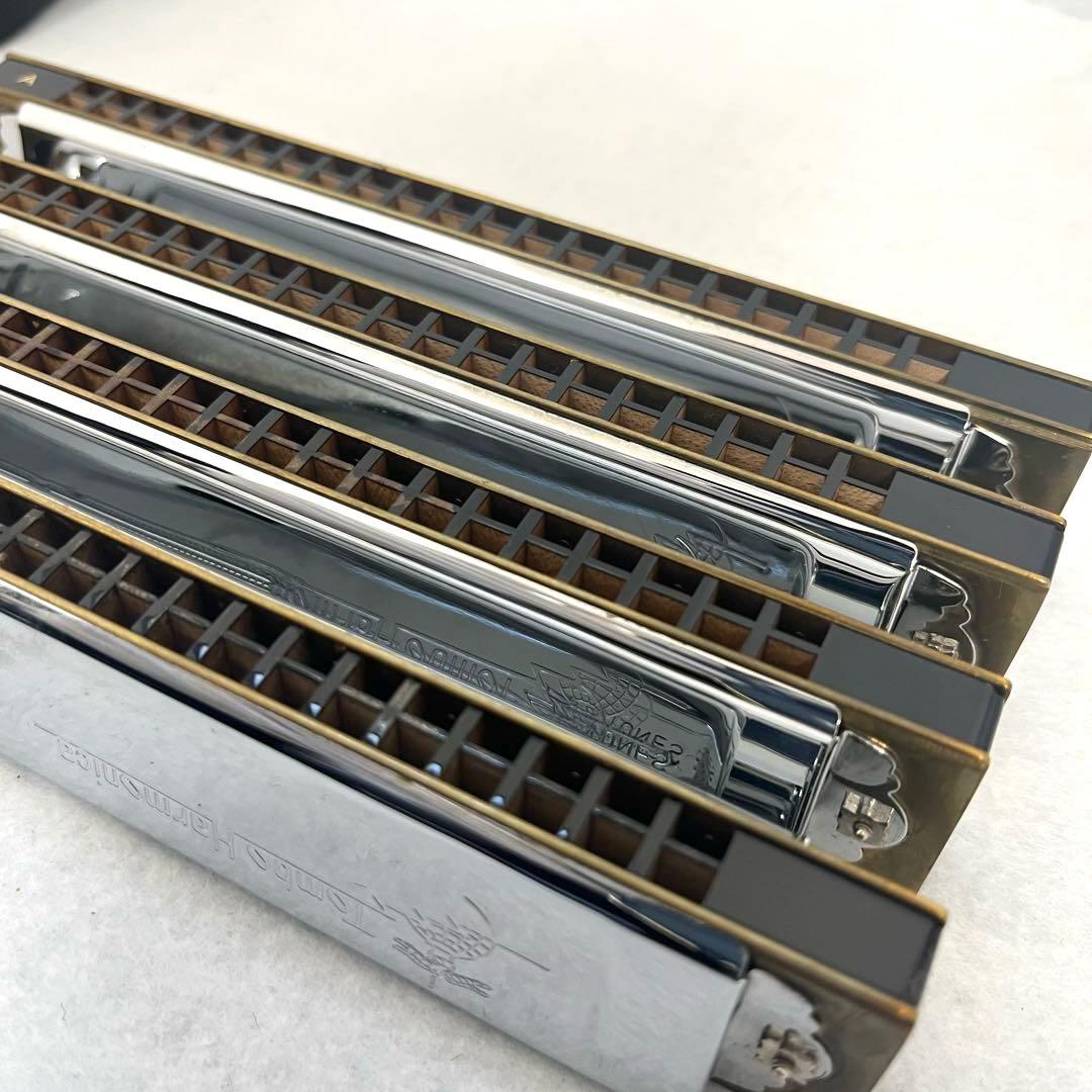 ⭐️TOMBO ハーモニカ 4本セット ケース付き