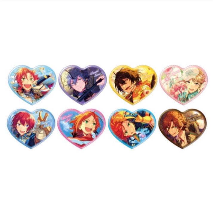 新品★あんスタ★Knights【月永レオ】AGF★2019★ハート缶バッジ