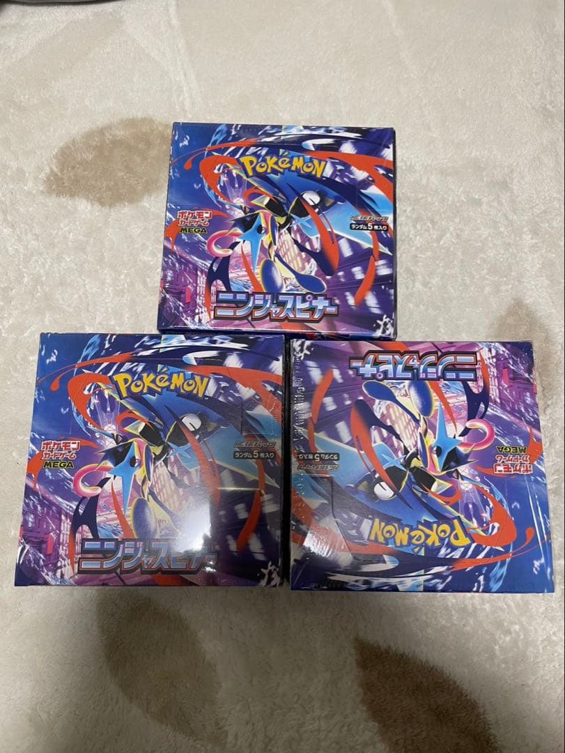 ポケモンカード　ニンジャスピナーシュリンク付き3BOX