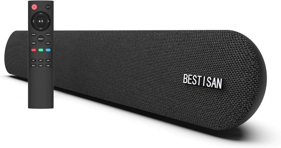 BESTISAN サウンドバー Bluetoothスピーカー PC用Soundb