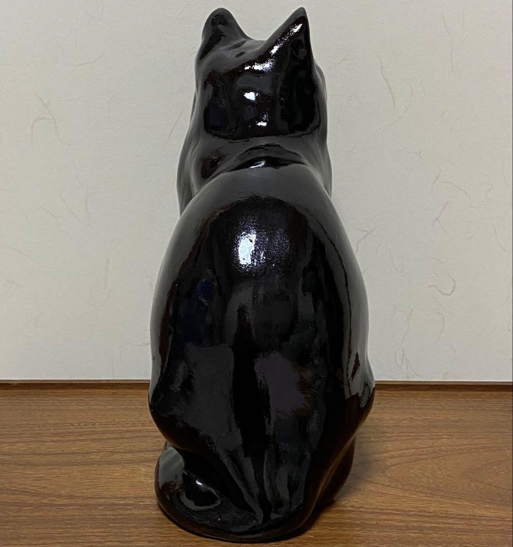 モデルNo.42　ウィンスタンレイキャット　初期作品　白黒ハチワレ猫　貫入無し❣️