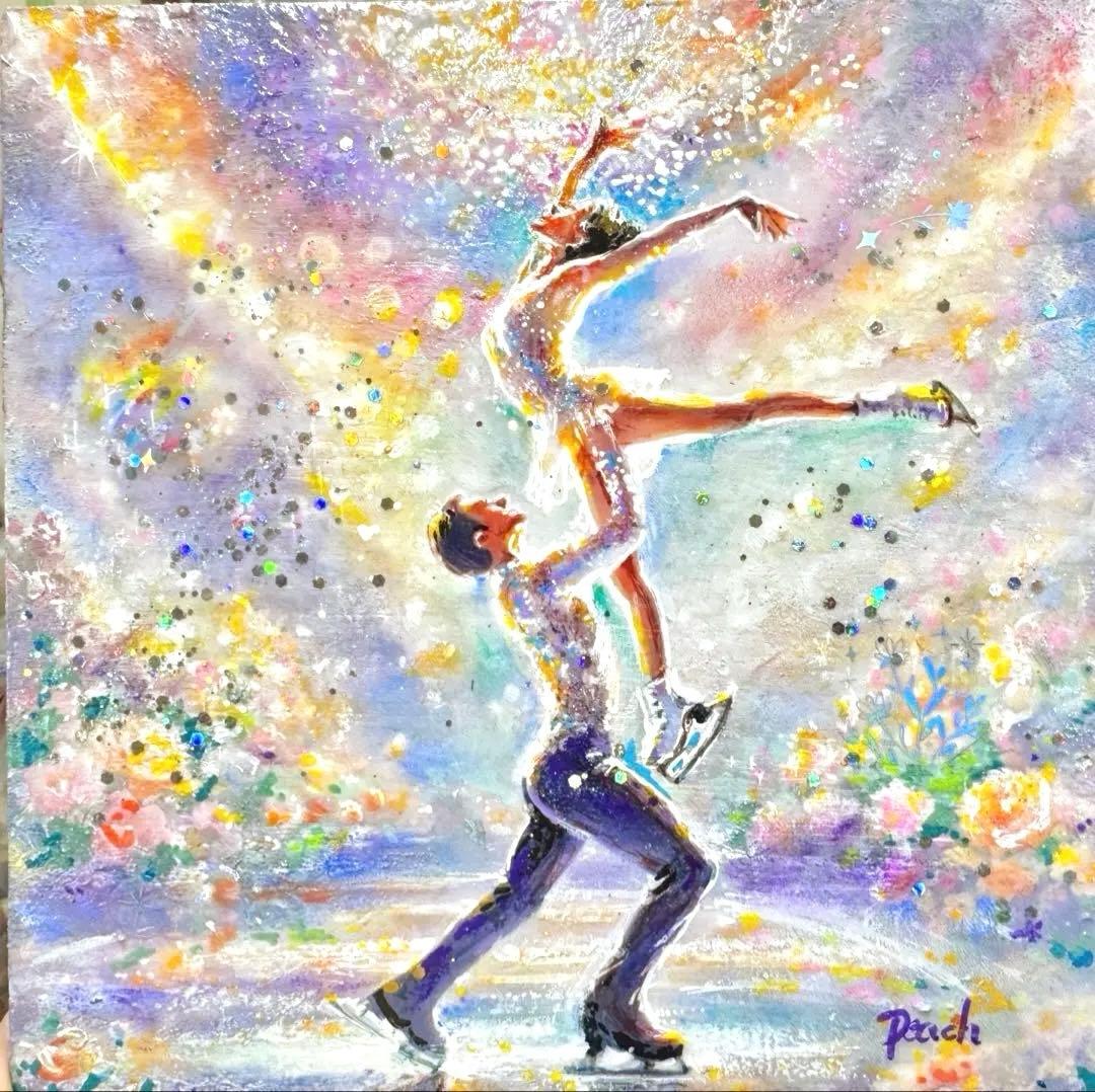 絵画原画《瞬間の色彩》煌めきコラージュ、