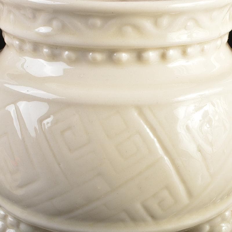 中国美術　徳化窯白磁　獅子摘　三足香炉　C　6267