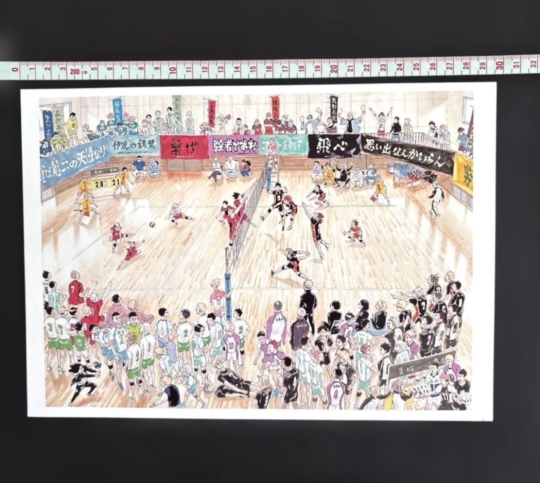 ハイキュー ‼︎ イラスト 【おまけ 額付き】 30cm × 21cm