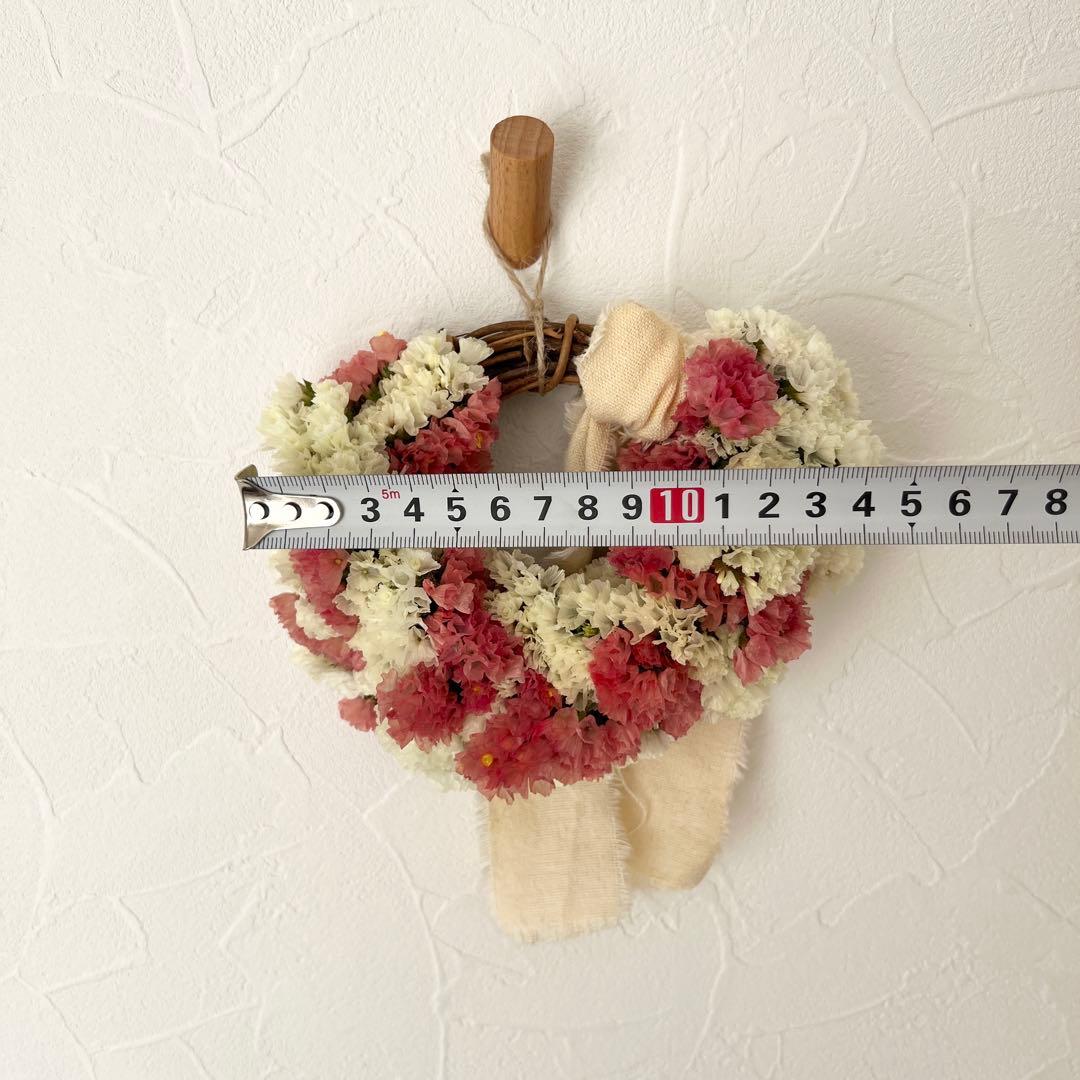 【SALE】もこもこスターチスのハーフリース* * *ラッピング無料 プレゼント