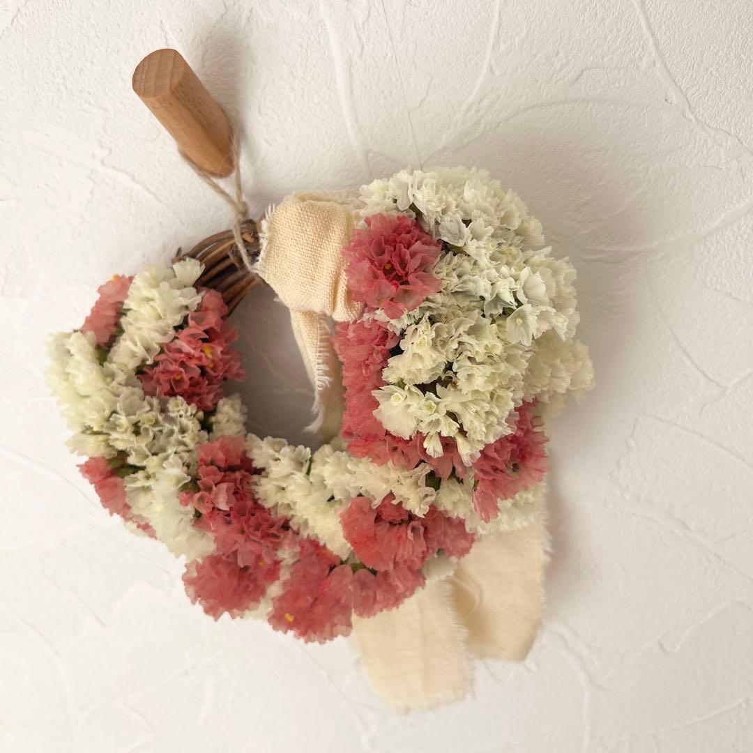 【SALE】もこもこスターチスのハーフリース* * *ラッピング無料 プレゼント