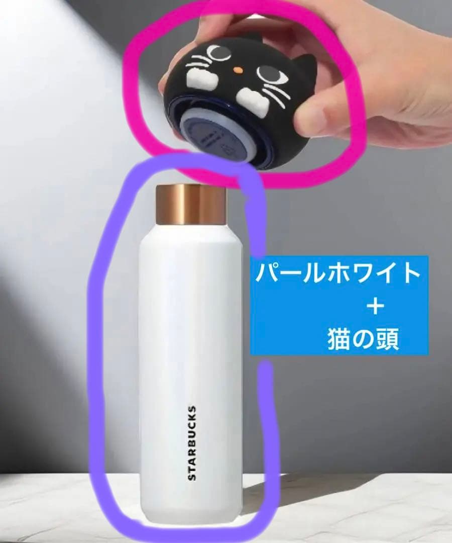 スターバックス　ハロウィン　ステンレスボトル ウィッチキャットの頭のみ