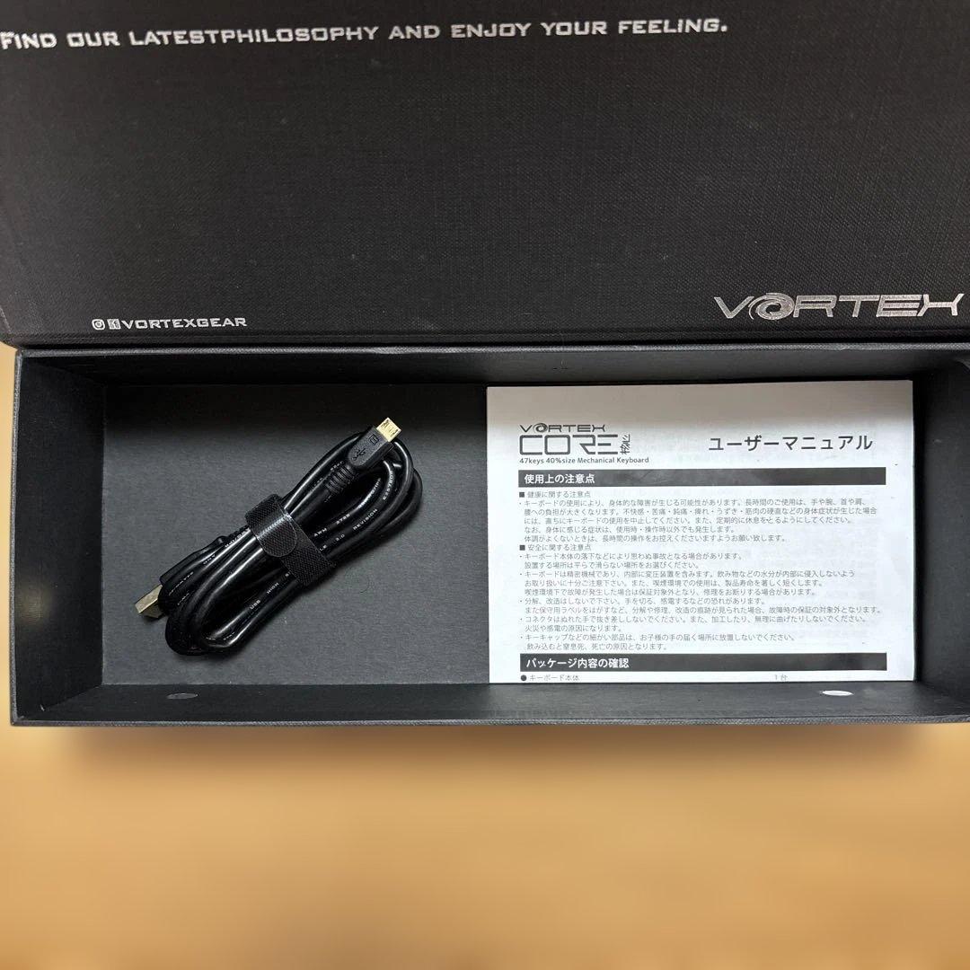 Vortex Core 47キー 40%キーボード クリア軸