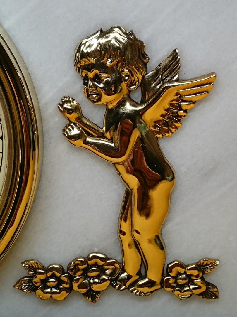 【美品】SEIKO　置時計　天然石　置物　インテリア　工芸品　美術品　A1461