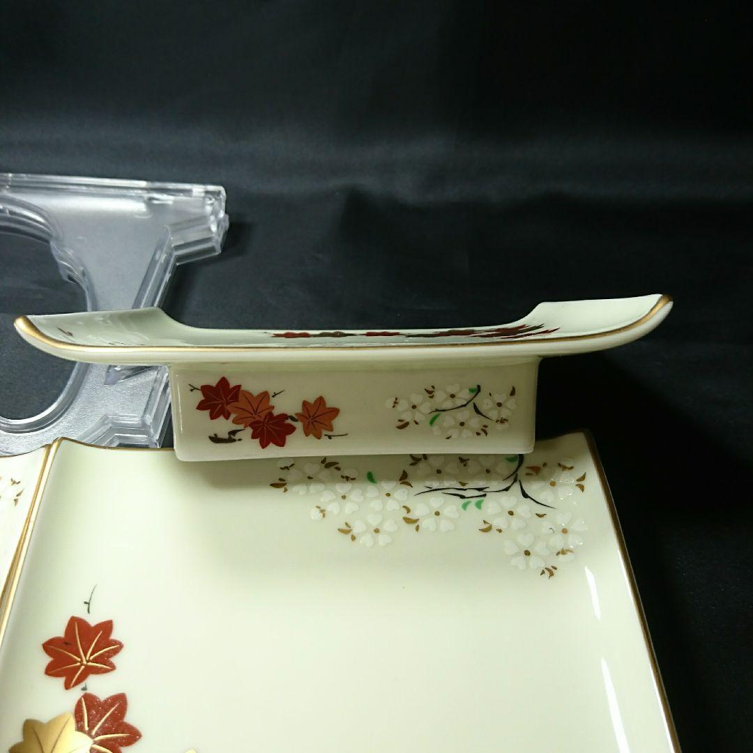 未使用 有田焼 長角皿5枚 足下駄銘々皿　ARITA JAPAN