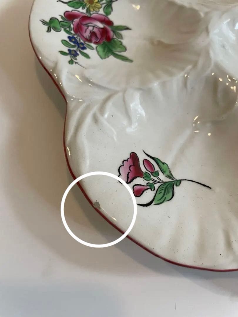 KGリュネヴィル　オイスタープレート 牡蠣プレート　フランスアンティーク