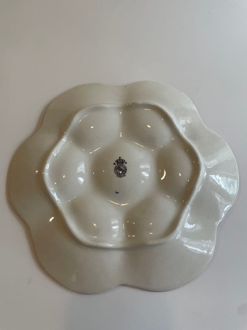 KGリュネヴィル　オイスタープレート 牡蠣プレート　フランスアンティーク