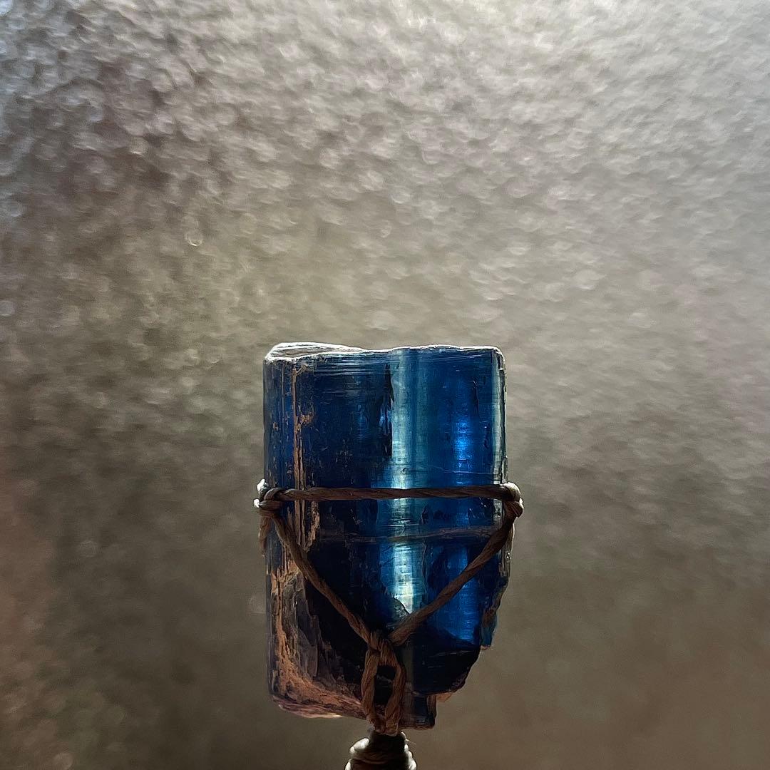 カイヤナイト ネパール産 ＊ ハンドメイド マクラメペンダント ネックレス ⑥