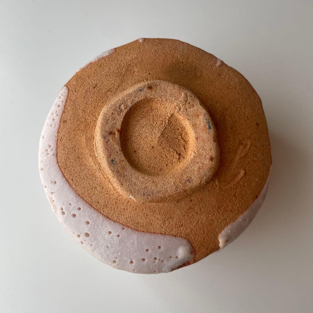 志野 茶碗 （ 絵志野 ）　古美術品 茶道具 美術工芸品 抹茶碗　印あり