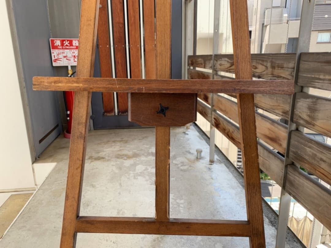 イーゼル型画材立て アンティーク美品2
