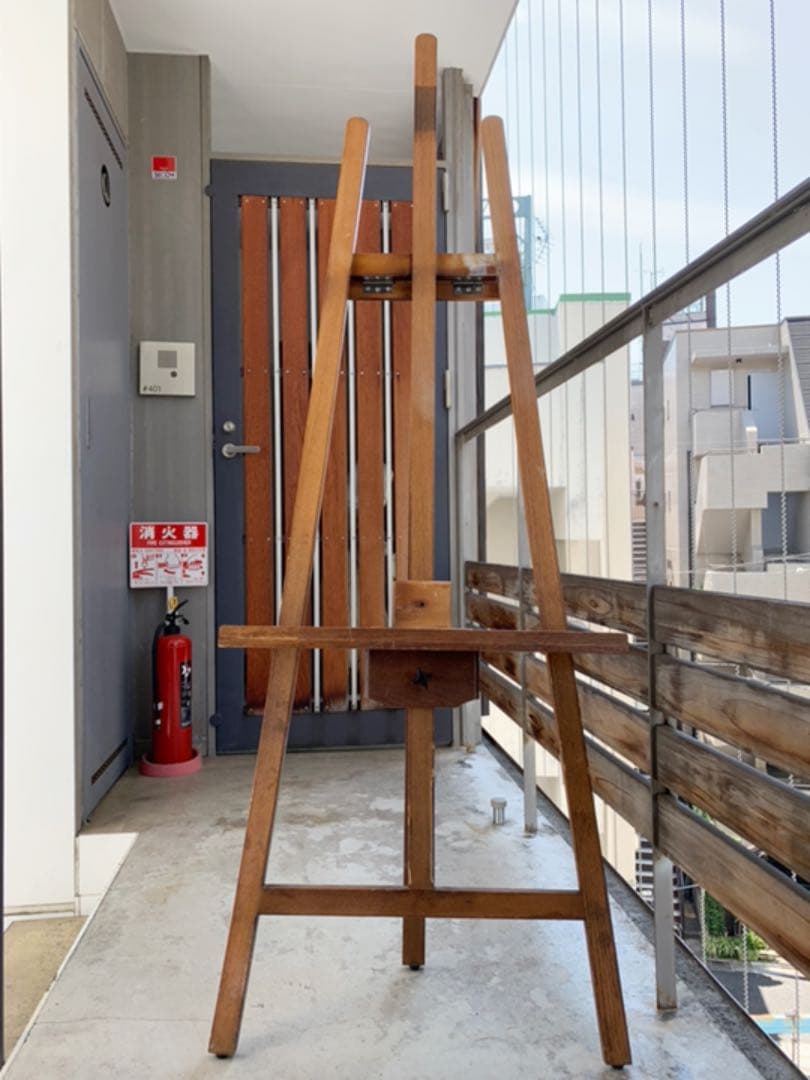 イーゼル型画材立て アンティーク美品2