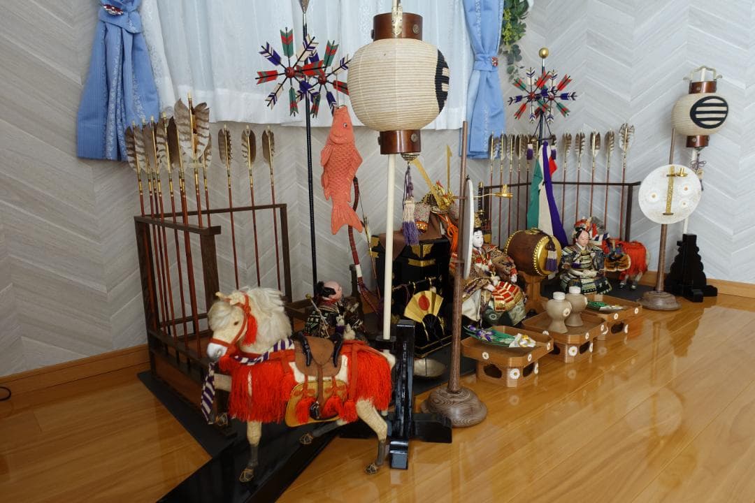 五月人形セット　 京都丸平 大木平蔵 御雛人形細工司 神馬 武者人形 伝統工芸