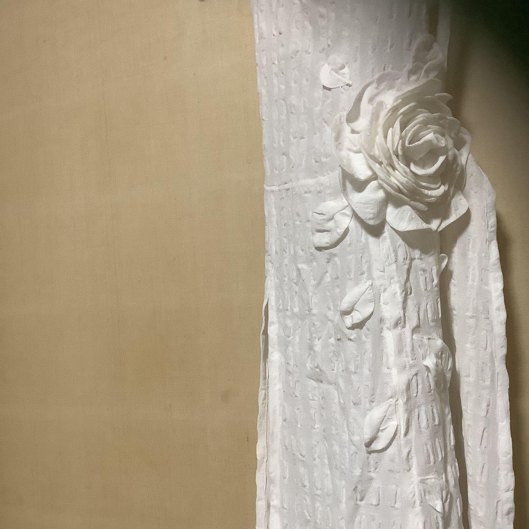 未使用　さえら　ポテチーノ　エプロン　バラモチーフ　ヒスクローネ　アキアカネ