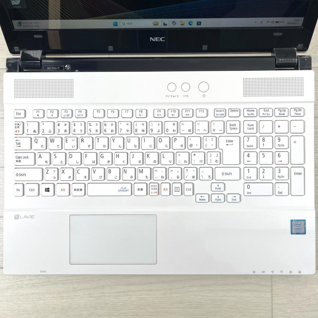 NEC i7 新品SSD512 メモリ16 Windows11 ノートパソコン