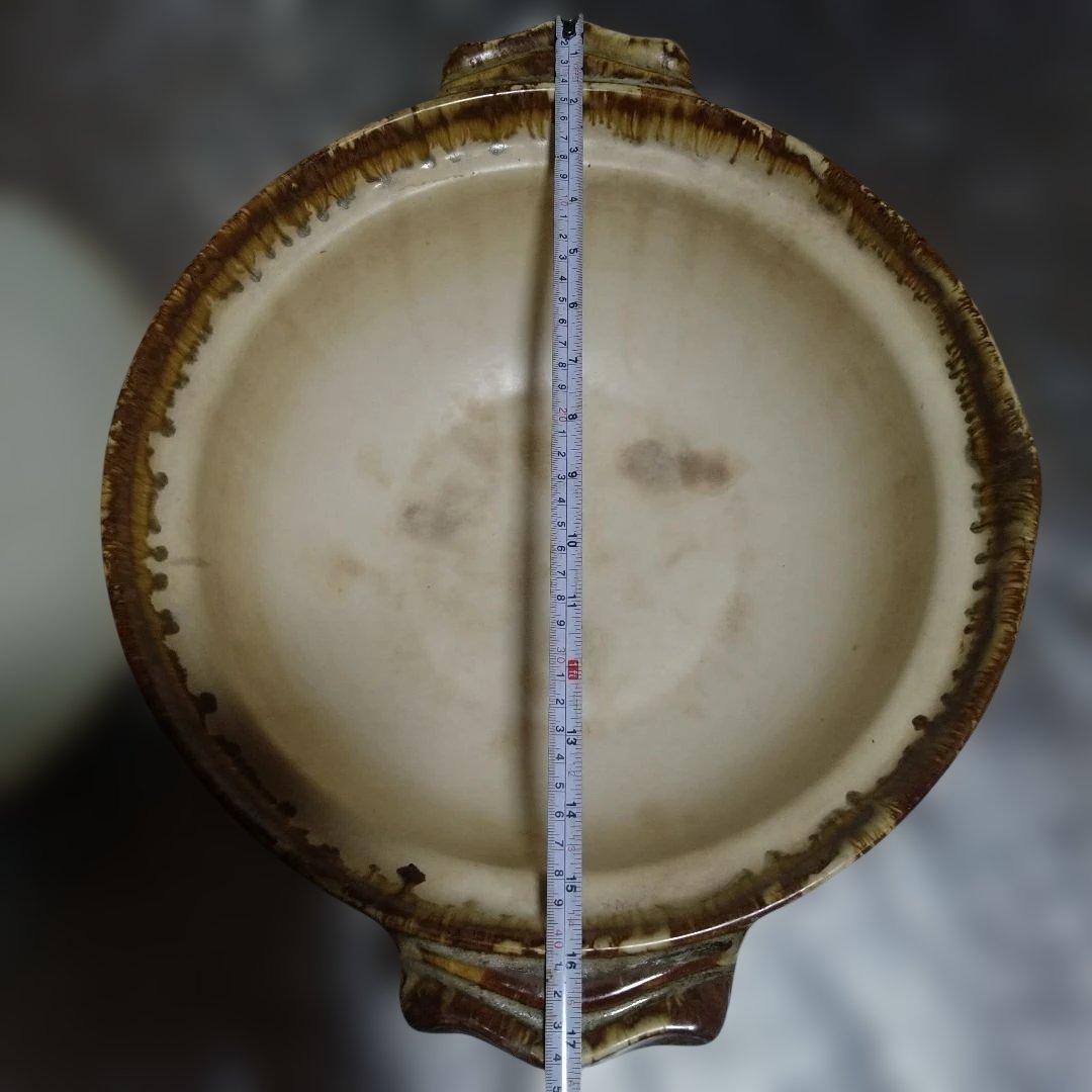 華山　有田焼　花　梅　陶器　土鍋　両手鍋　耐熱鍋