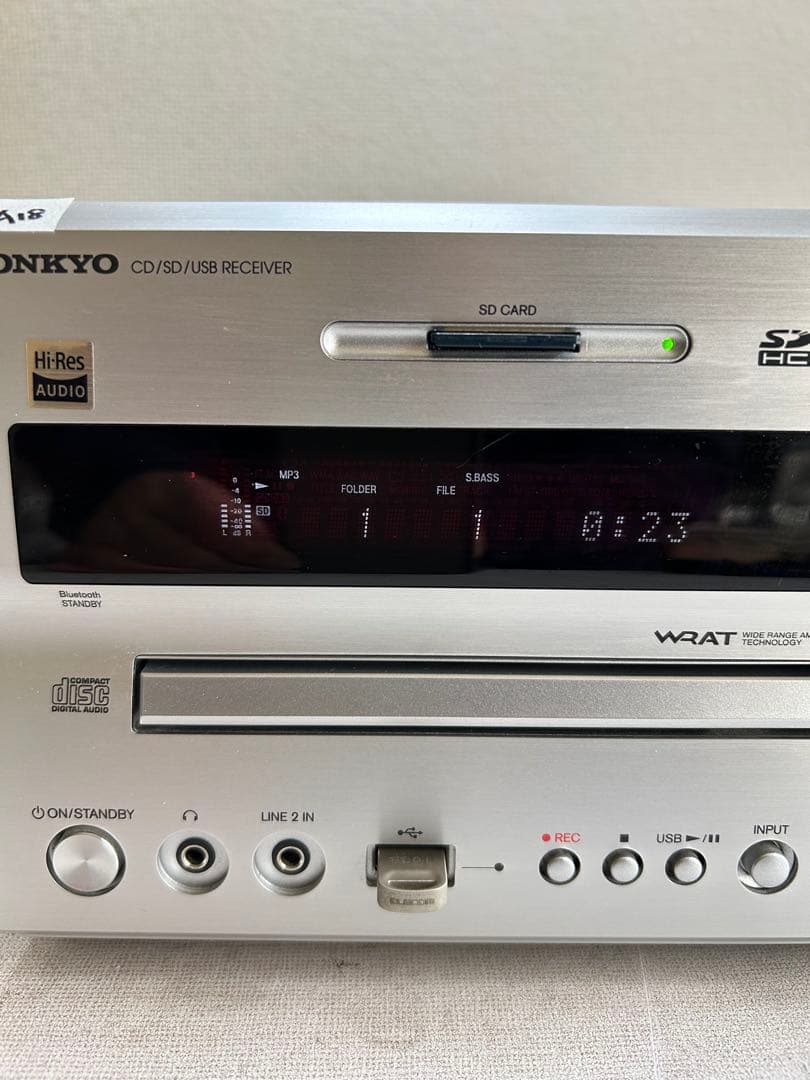 A18 整備 ONKYO NFR-9TX ハイレゾ CD/SD/USBレシーバー