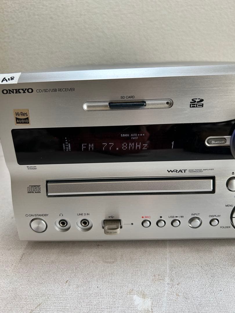 A18 整備 ONKYO NFR-9TX ハイレゾ CD/SD/USBレシーバー