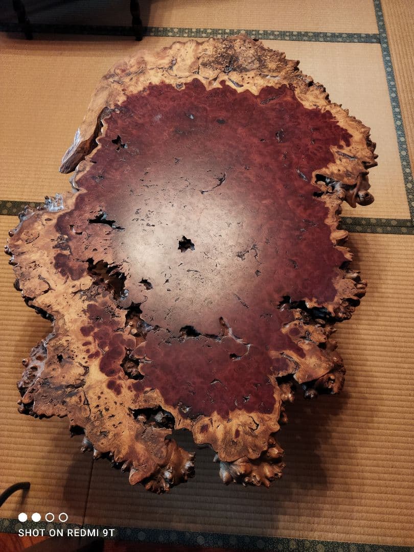 885一枚板　花梨座敷机　座卓　ローテーブル