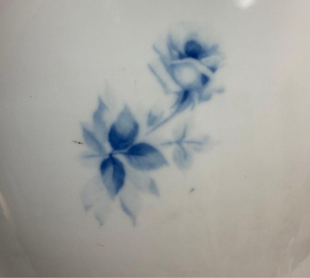 ノリタケ　火鉢　ブルーローズ