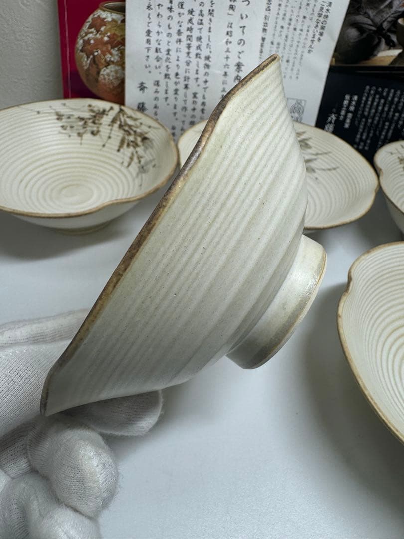 【新品未使用レア】斉藤 雲楽 雲楽窯 清水焼 小鉢5客