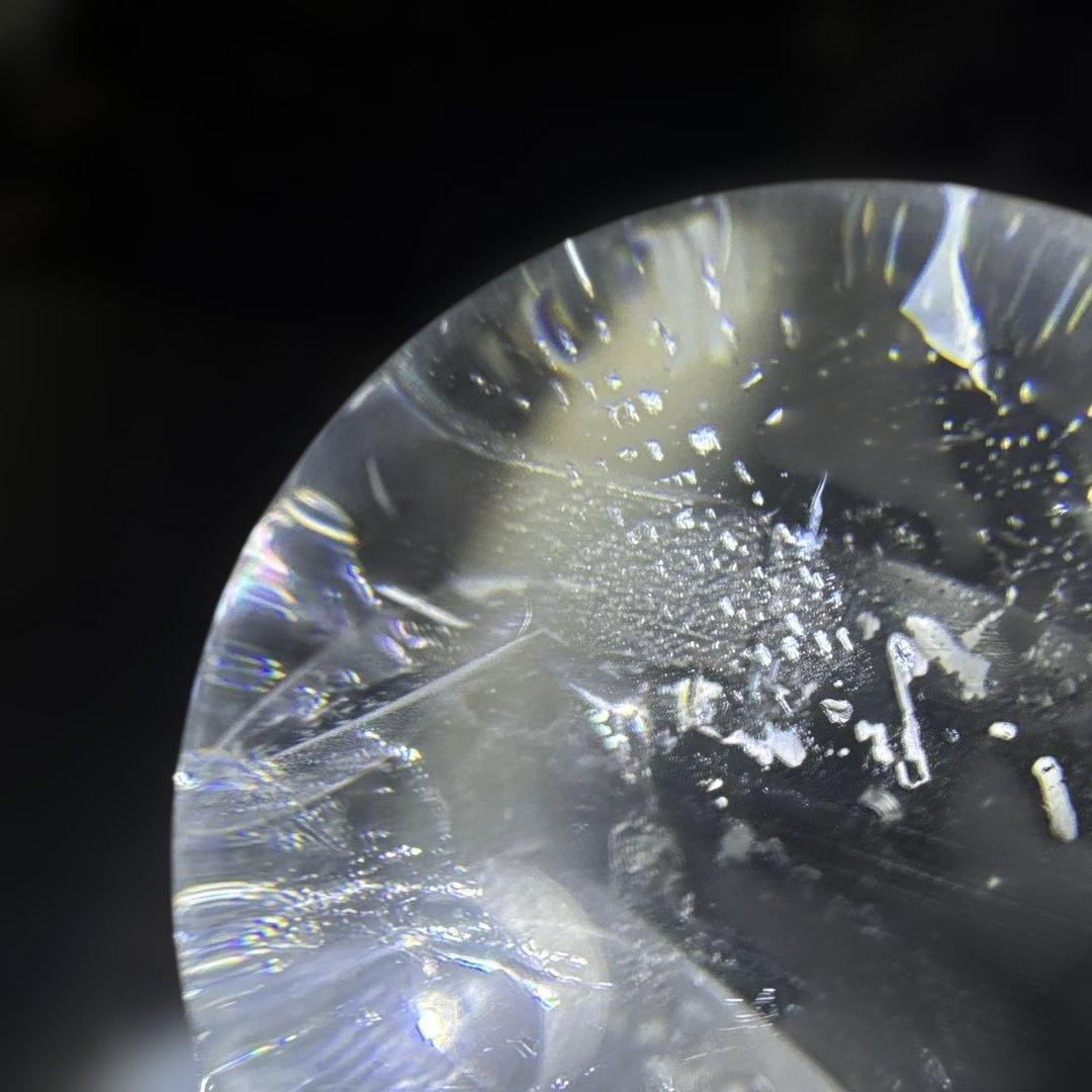 【高品質】ブラジル産　天然　水晶スフィア　丸玉