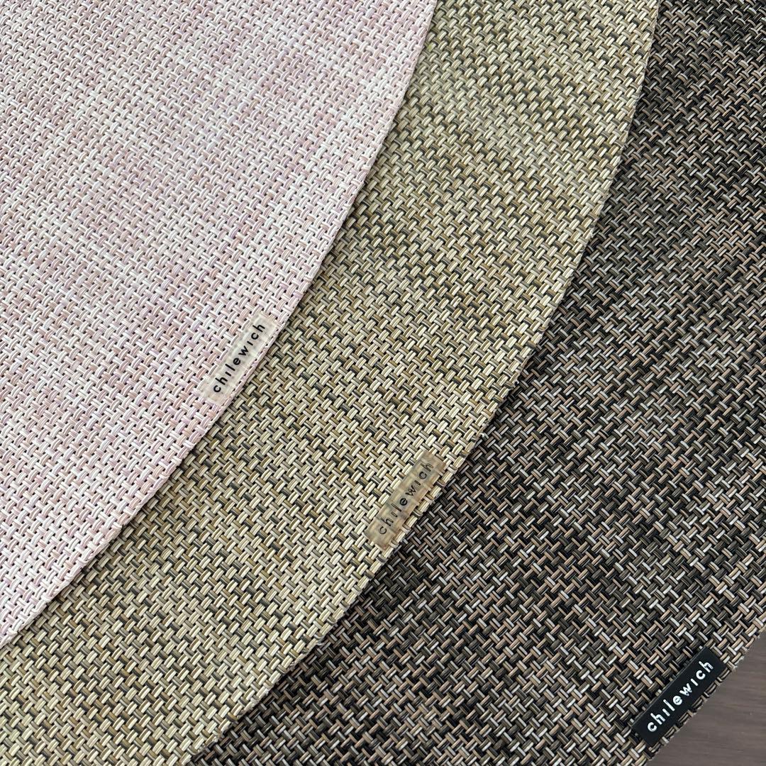 Chilewich 楕円形ランチョンマット 3色セット