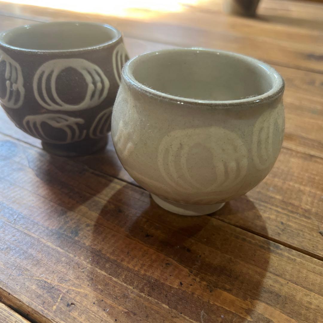 やちむん人気窯　山城窯　急須　湯呑みセット　新品未使用　（湯呑は2個）　値下げ中