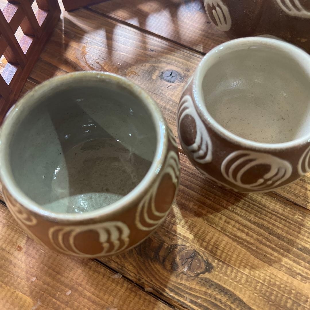 やちむん人気窯　山城窯　急須　湯呑みセット　新品未使用　（湯呑は2個）　値下げ中