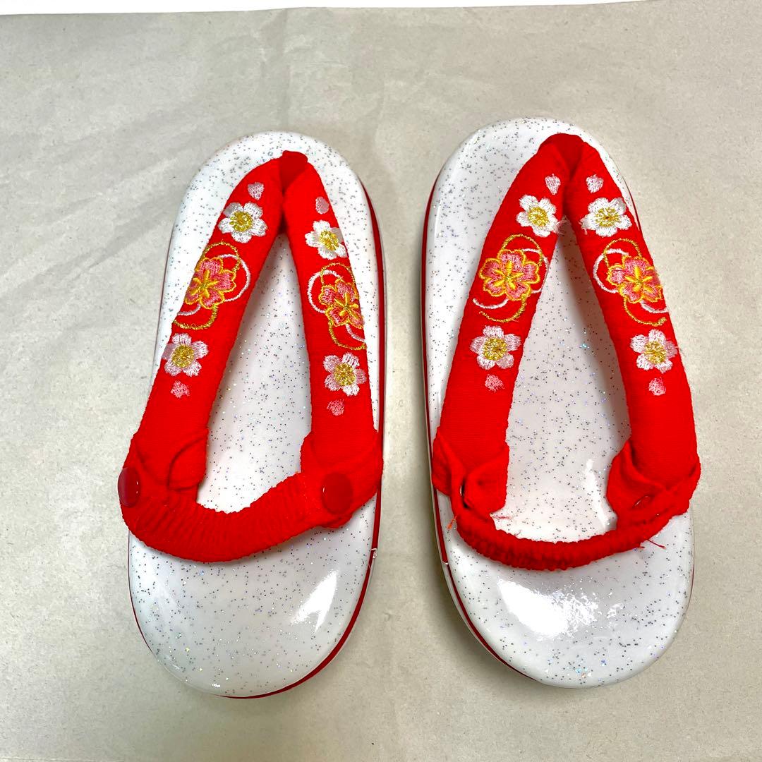 七五三 絹 着物 被布 9点セット 女の子 ３歳 753 赤 フルセット